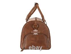 Vintage Leather Weekend Bag Large Travel Outdoor Luggage Holdall Hand Carry Bag