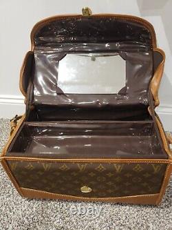 Vintage Louis Vuittons Authentic Train Make Up Case Bag With Keys