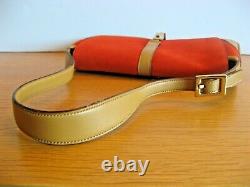 Vintage Made in Italy Gucci Tan Suede & Leather Jackie O Shoulder Bag N/Mint Con