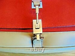 Vintage Made in Italy Gucci Tan Suede & Leather Jackie O Shoulder Bag N/Mint Con