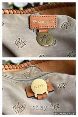 Vintage Mulberry Leather Hobo Shoulder Bag Handbag caramel/ Tan