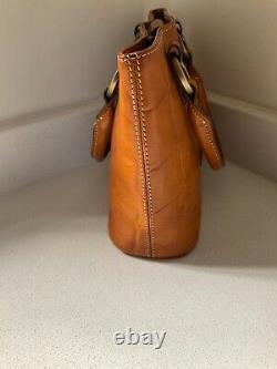 Vintage Mulberry mini Adena grab hand bag in tan brown congo leather