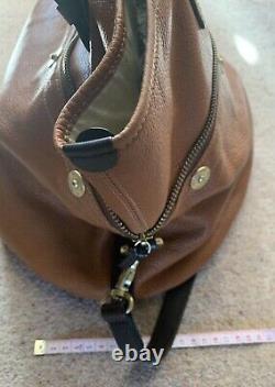Vintage Mulberry mitzy /tan brown pebbled / heavy grained leather tote bag. VGC