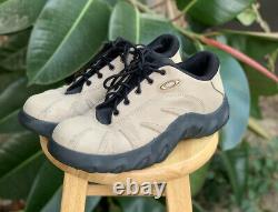 Vintage Oakley Chopsaw Leather Hiking Boots Mens Size 12 Tan Black 90s