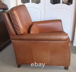 Vintage Occasional Tan Leather Armchair