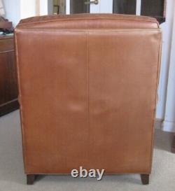 Vintage Occasional Tan Leather Armchair