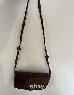 Vintage Real Leather Crossbody Tan Brown Small Crossbody Bag