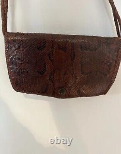 Vintage Real Leather Crossbody Tan Brown Small Crossbody Bag