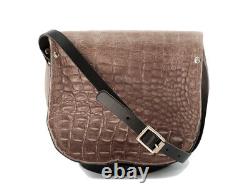 Vintage Real Leather satchel Saddle Cross body Ladies handbags in many Colors