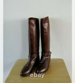 Vintage Russell Bromley Ladies Size 39 Tan All Leather Ridding Style Boots