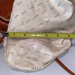 Vintage Sharif Purse Bag 80s Reptile Leather Balloon Puff Pochette Crossbody USA