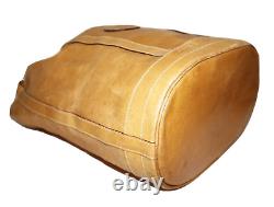 Vintage TIARA Large Tan Leather 15 x 11 Swing Backpack Shoulder Bag