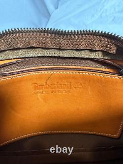 Vintage TIMBERLAND nubuc tan leather shoulder bag crossbody 90s