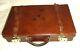 Vintage Tan Brown Leather Attache Case/Briefcase/Document Case / Vintage Luggage