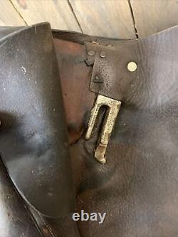 Vintage Tan Leather Pony Pad Saddle 16