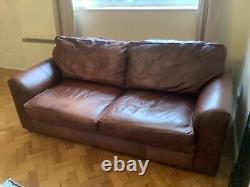 Vintage Tanning Co by Halo Two Seater Leather Sofa (very good quality)