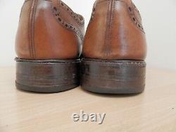Vintage Tricker's Keswick Tan Leather Brogue Shoes UK Size 9.5 Free UK Post