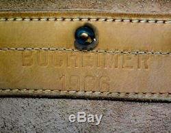 Vintage US Mail Bag 1966 Bucheimer Belting Leather British Tan USPS Carrier Bag