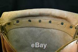 Vintage US Mail Bag 1966 Bucheimer Belting Leather British Tan USPS Carrier Bag