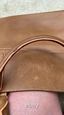 Vintage coach british tan leather bag