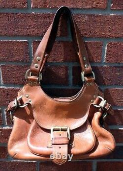 Vintage fine Mulberry Phoebe Darwin natural tan leather shoulder bag handbag