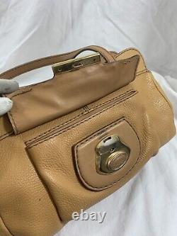 Vintage genuine TODS tan leather shoulder bag purse classic