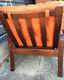 Vintage retro antique Danish chair armchair mid century tan leather rosewood