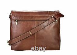 Visconti VT5 Vintage Tan Genuine Leather Messenger Bag Handbag Cross-body