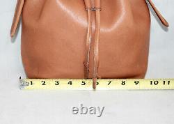 Vtg COACH Legacy Drawstring Bucket Crossbody Shoulder Bag 9952 Tan Brown Leather