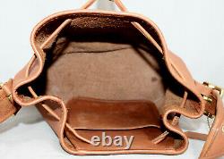 Vtg COACH Legacy Drawstring Bucket Crossbody Shoulder Bag 9952 Tan Brown Leather