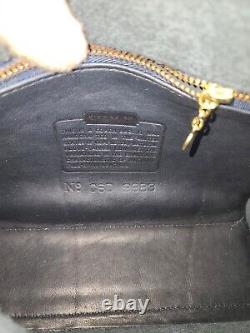 Vtg COACH Regina Bag Navy Leather #9983 Shoulder Top Handle XLT Restored Cond