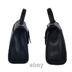 Vtg COACH Regina Bag Navy Leather #9983 Shoulder Top Handle XLT Restored Cond