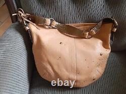Vtg Coach Vachetta Tan Leather Crystal Studded Hobo D05S-8A28 New without Tags