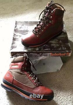 Vtg Timberland Euro Trekker Original Release Super Boot Tan Mens Size 9.5